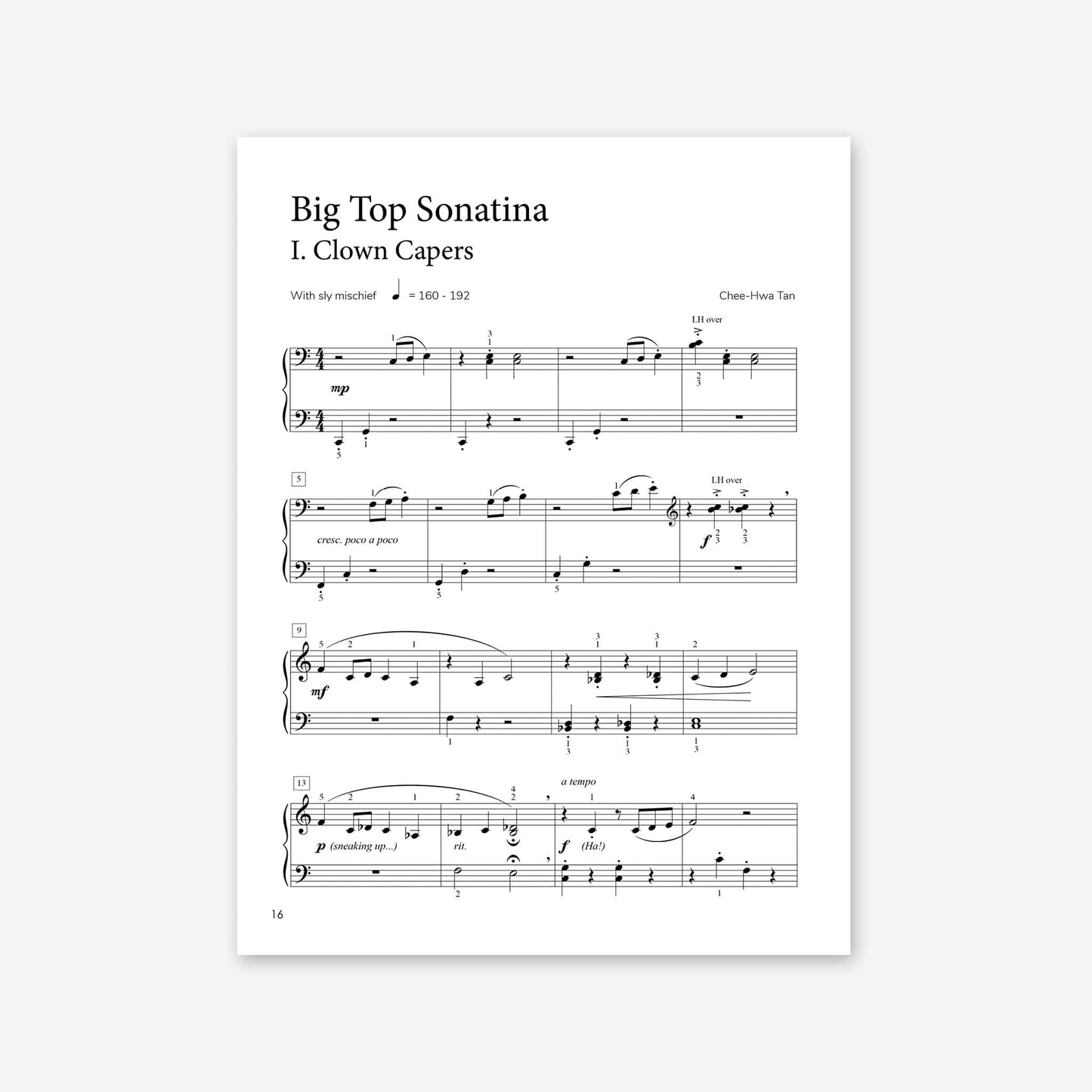 Piano Safari Supplements Guest Composers Chee-Hwa Tan Circus Sonatinas