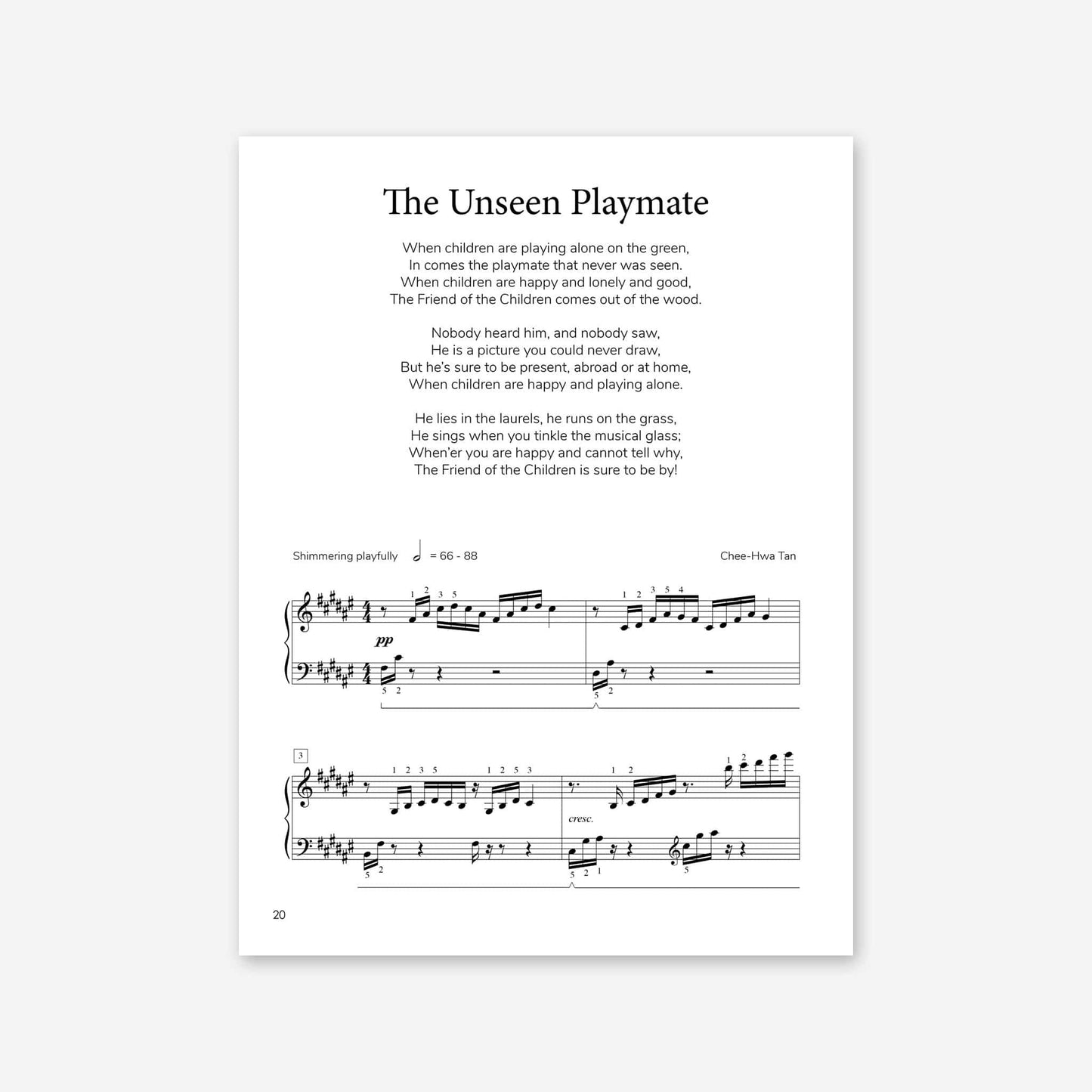 Piano Safari Supplements Guest Composers Chee-Hwa Tan The Lamplighter