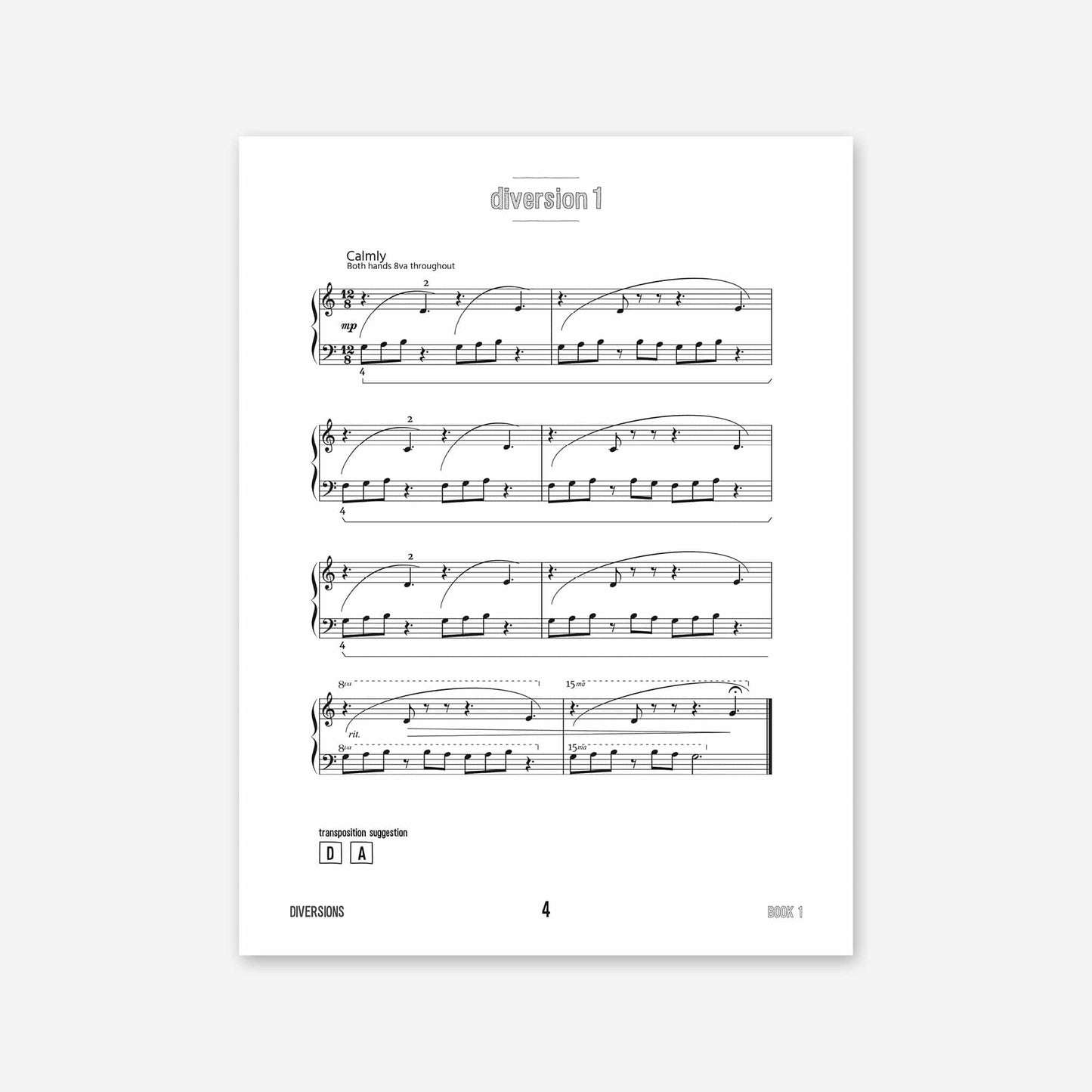 Piano Safari Supplements Guest Composers Juan Cabeza Diversions Book 1