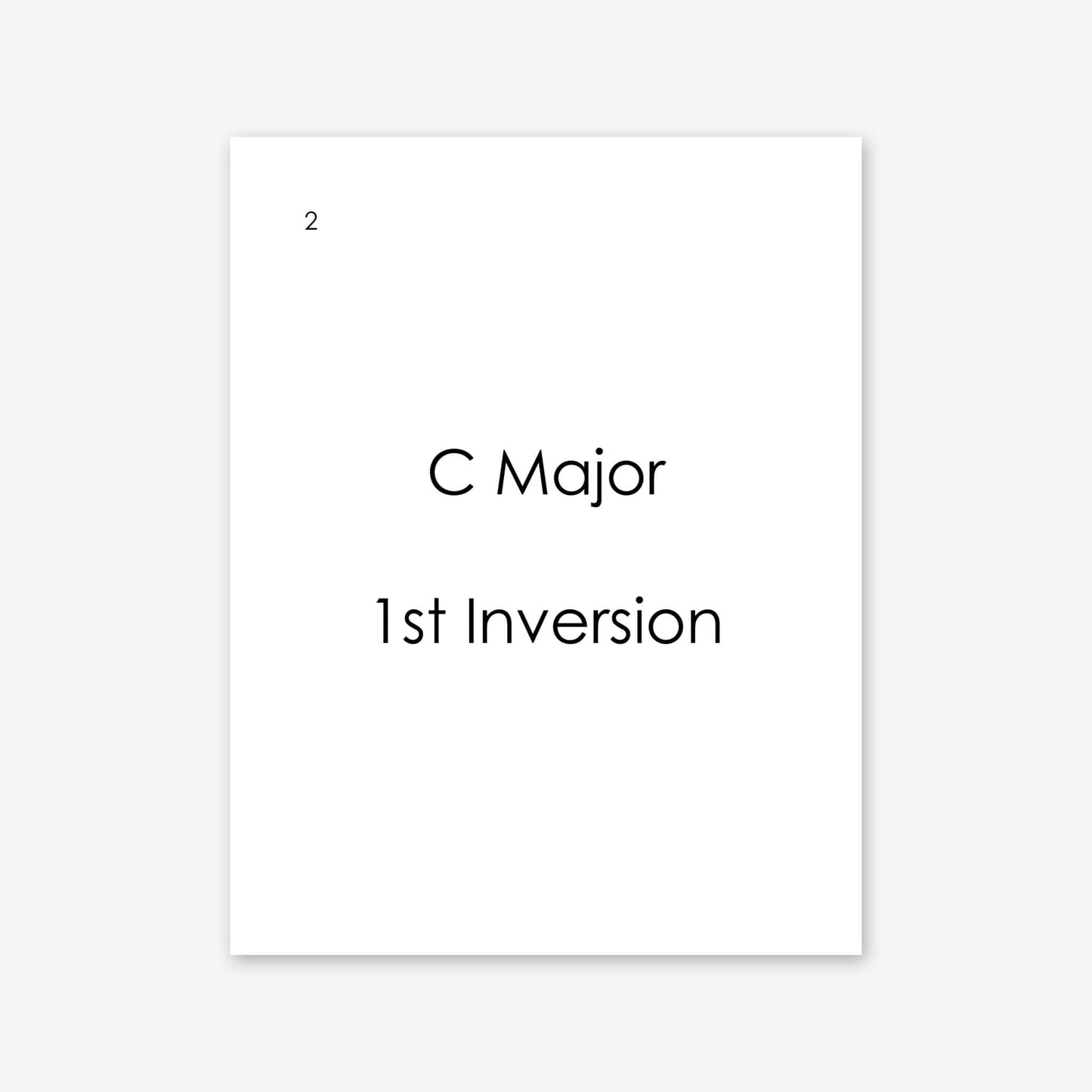 Piano Safari Method Supplements Children Chord Inversion Cards