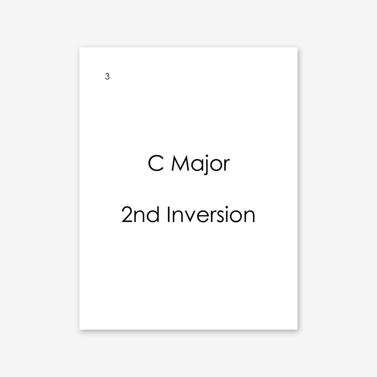 Piano Safari Method Supplements Children Chord Inversion Cards