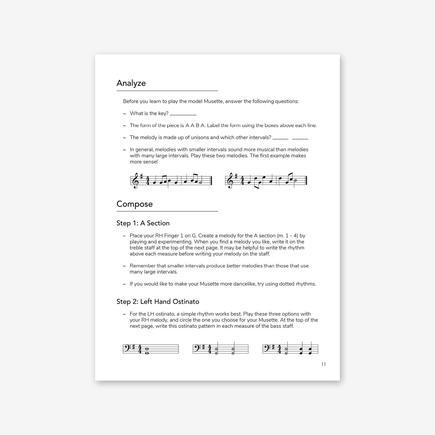Piano Safari Supplements Composition Book 1