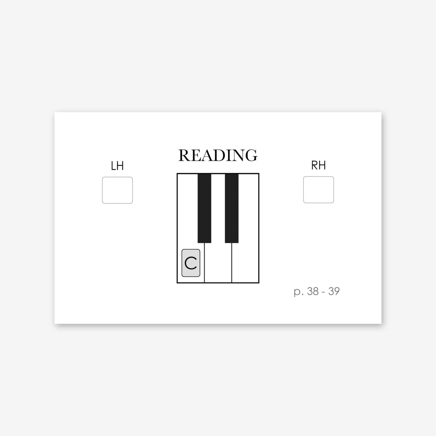 Piano Safari Method Children Friends Piece Cards