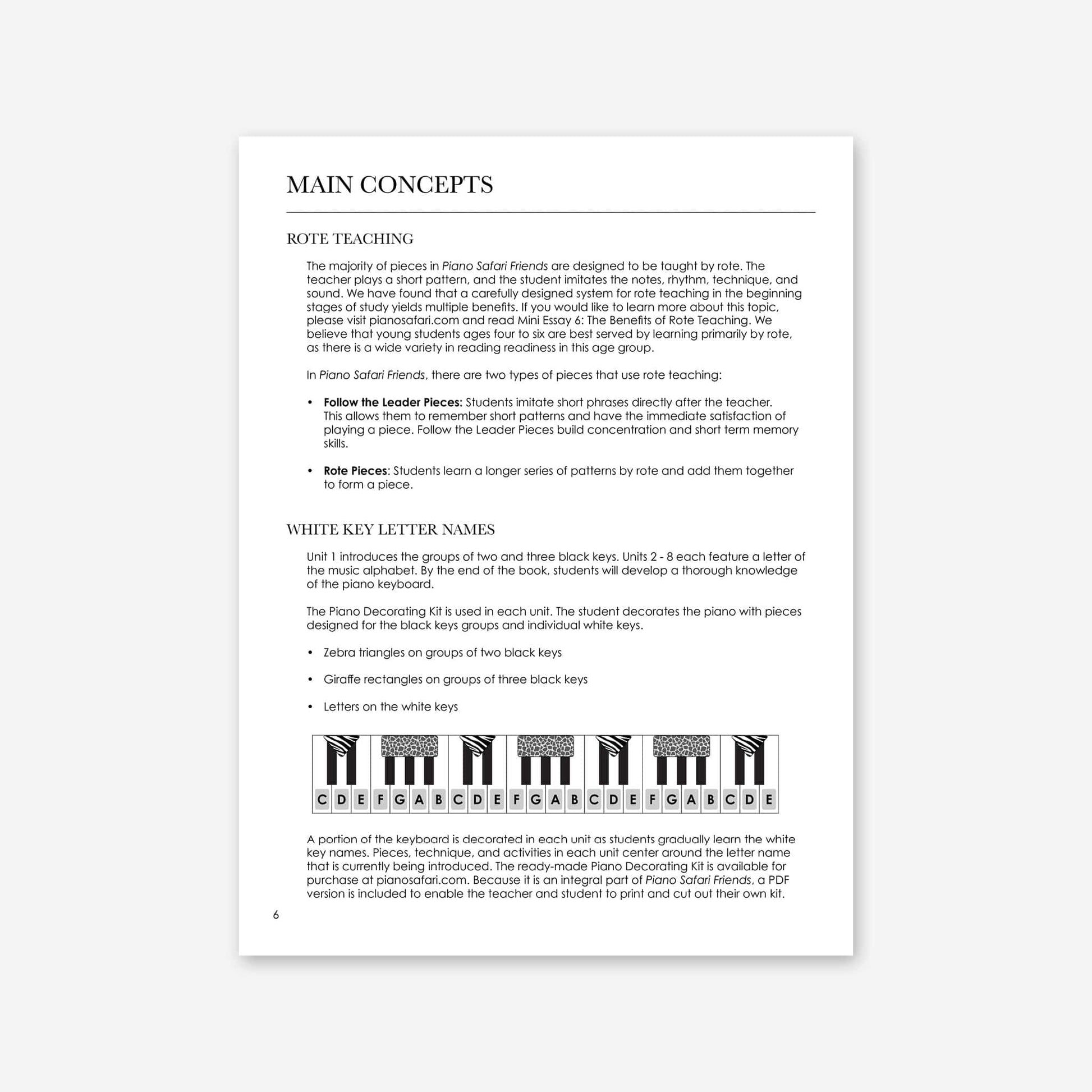 Piano Safari Method Children Friends Teacher Guide