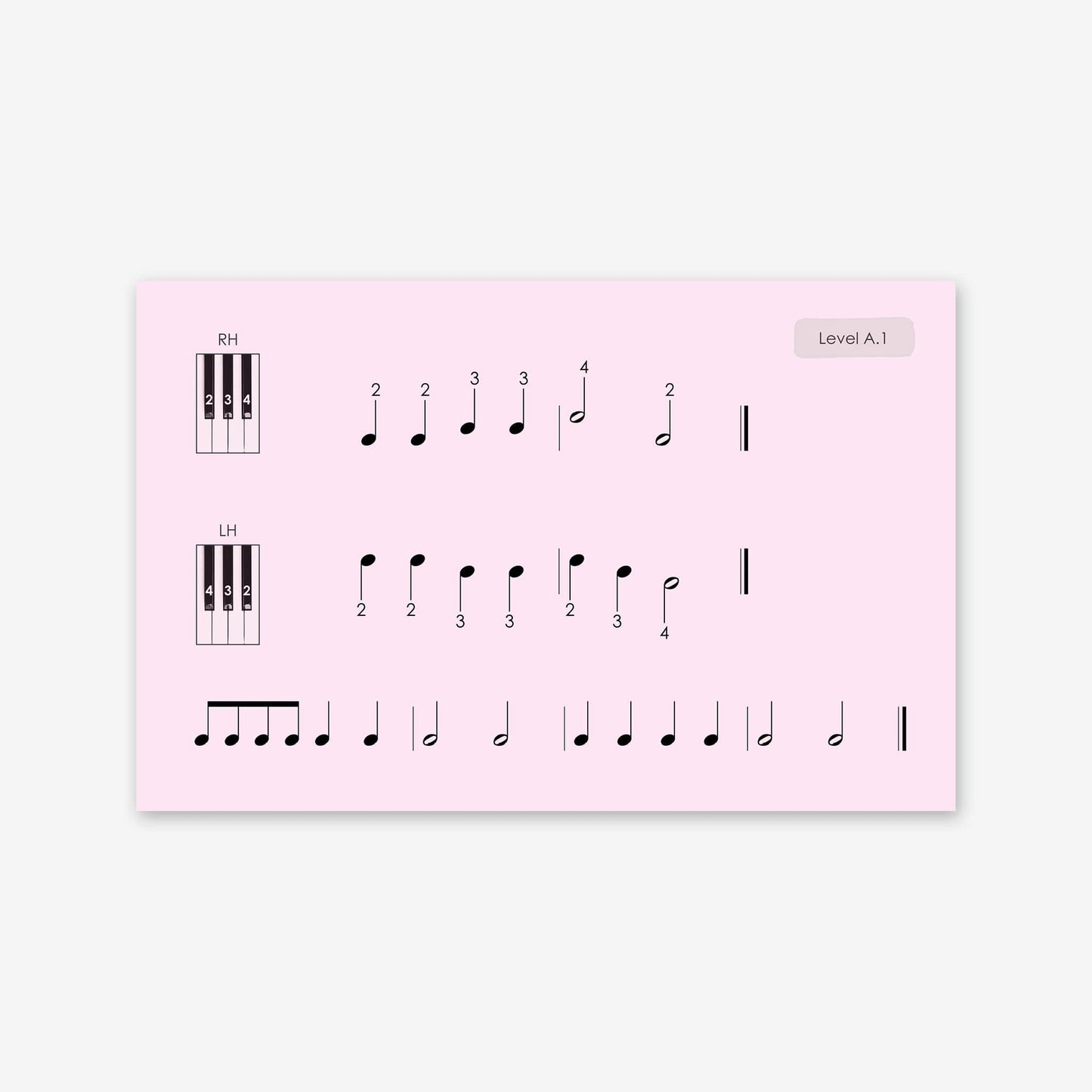 Piano Safari Method Children Sight Reading & Rhythm Cards 1