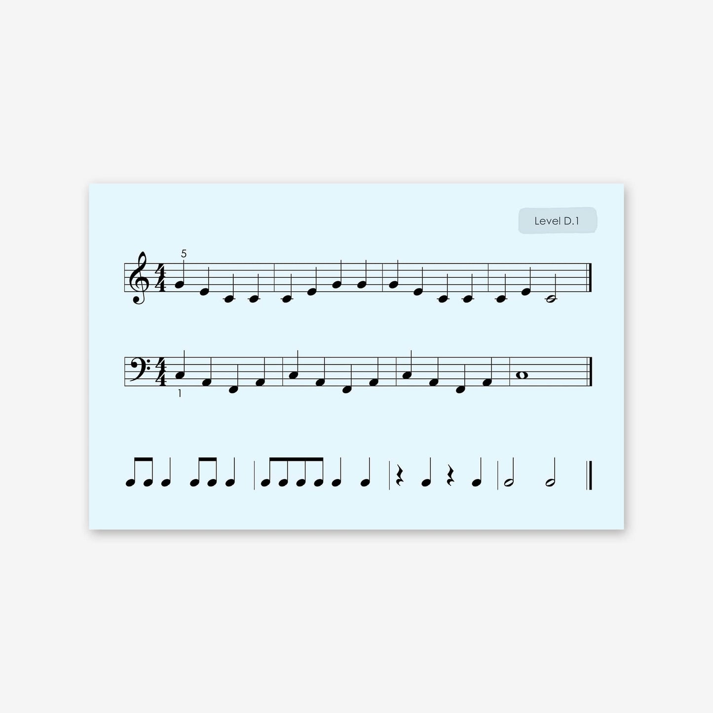 Piano Safari Method Children Sight Reading & Rhythm Cards 1