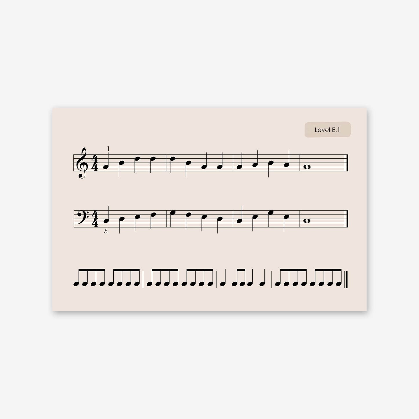 Piano Safari Method Children Sight Reading & Rhythm Cards 1