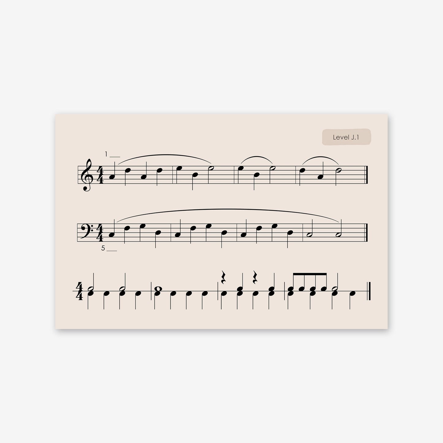 Piano Safari Method Children Sight Reading & Rhythm Cards 2