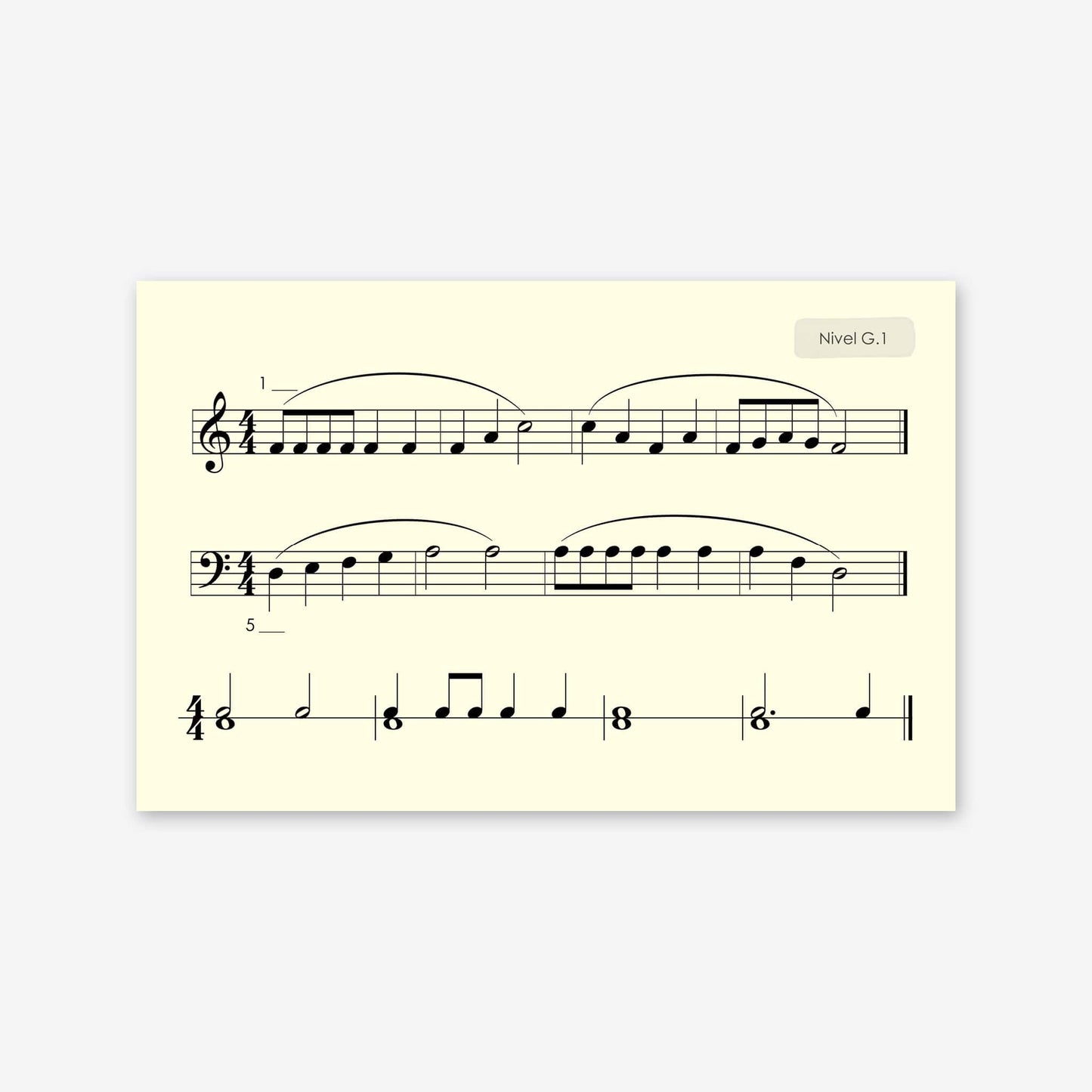 Piano Safari Method Spanish Children Sight Reading & Rhythm Cards 2
