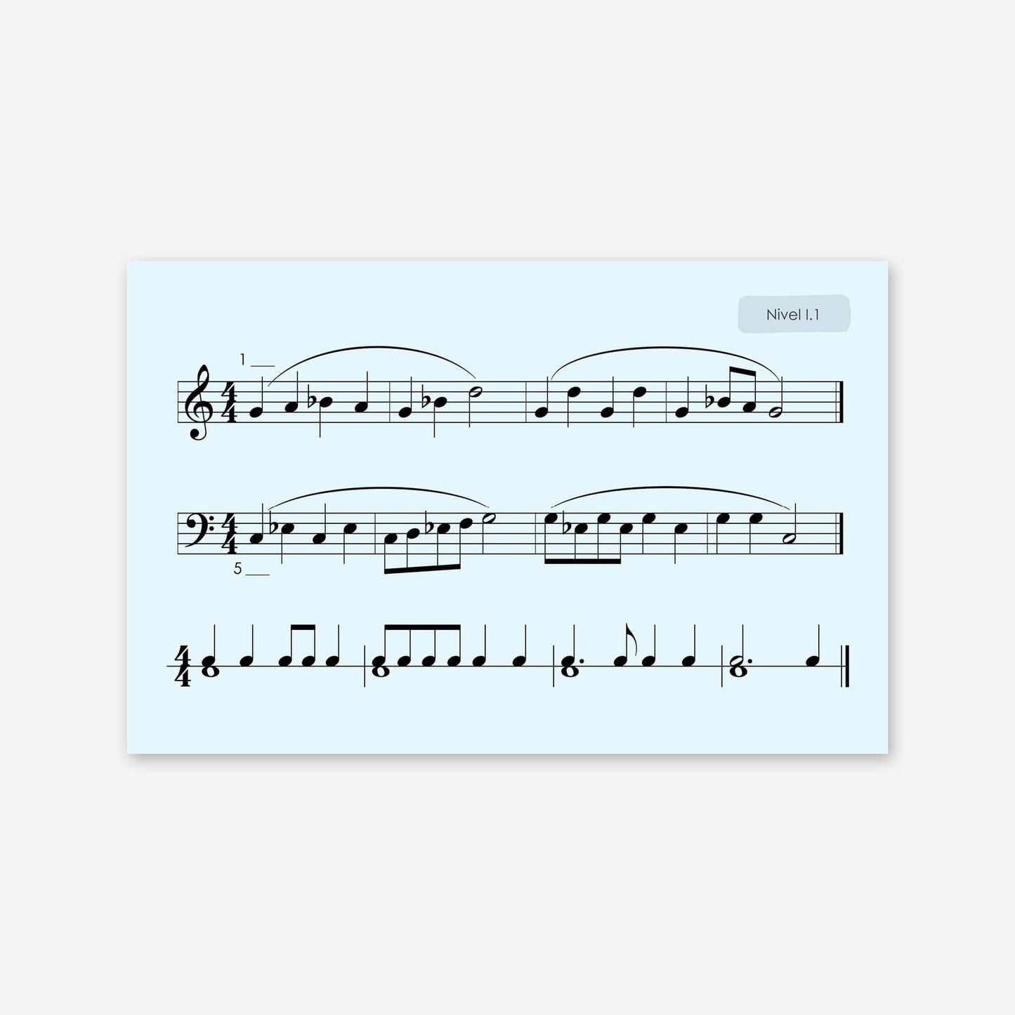 Piano Safari Method Spanish Children Sight Reading & Rhythm Cards 2