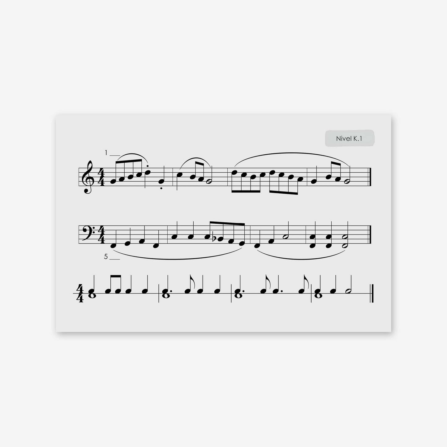 Piano Safari Method Spanish Children Sight Reading & Rhythm Cards 2