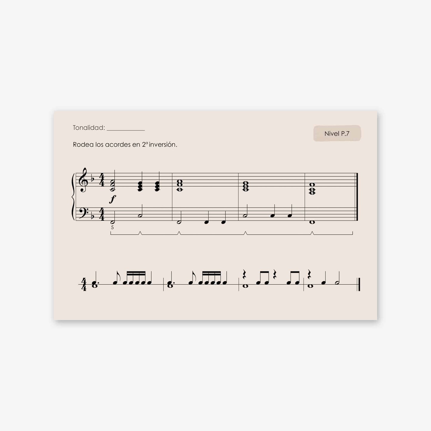 Piano Safari Method Spanish Children Sight Reading & Rhythm Cards 3