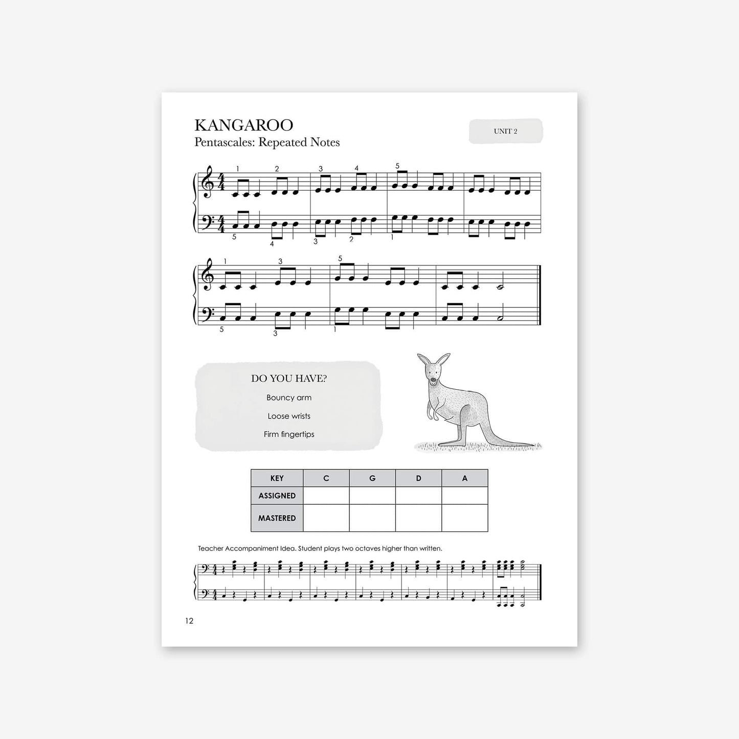Piano Safari Method Children Technique Book 2
