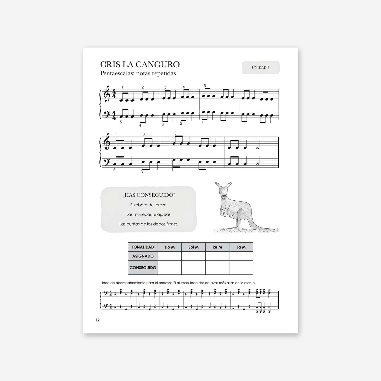 Piano Safari Method Children Spanish Technique Book 2