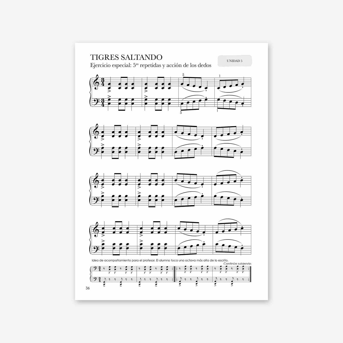 Piano Safari Method Children Spanish Technique Book 2