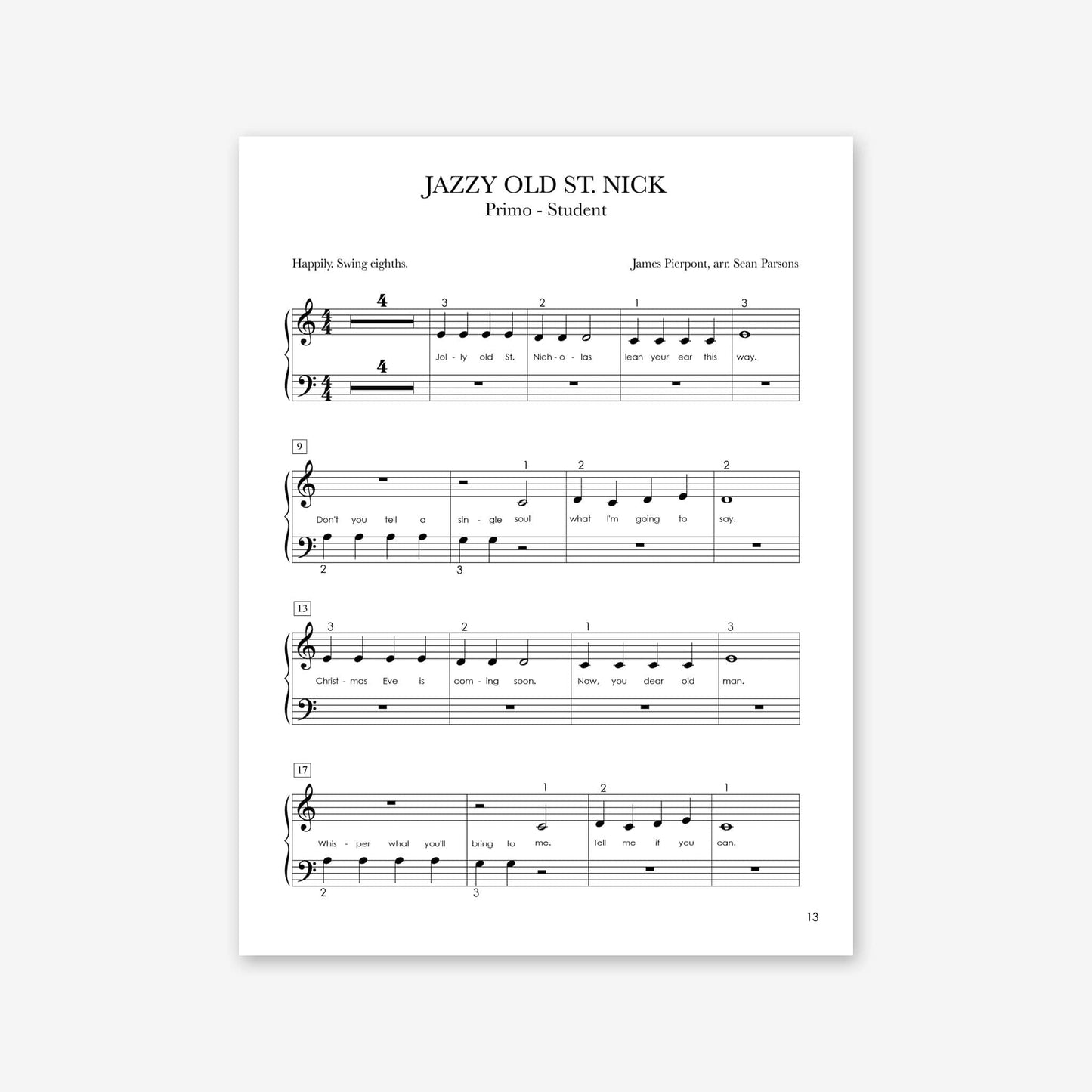Piano Safari Supplements Holiday Joy of Christmas Book 1