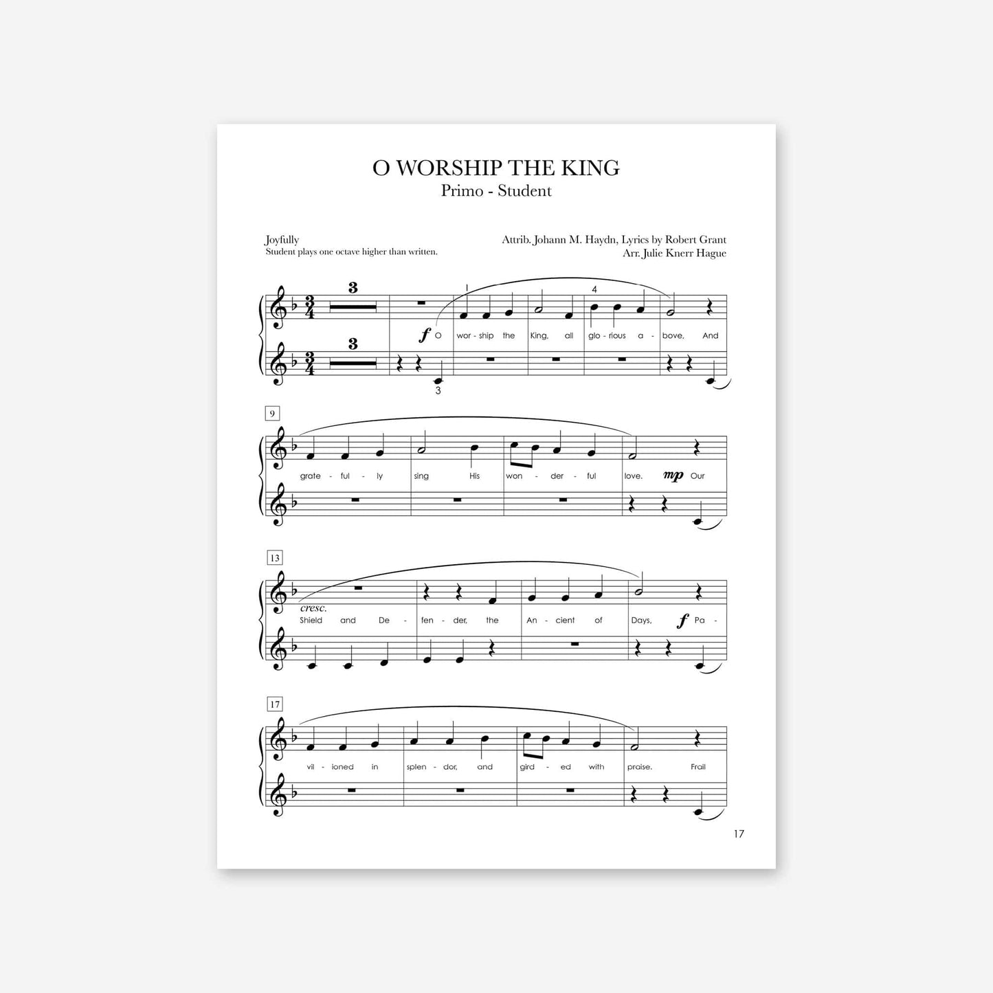 Piano Safari Supplements Sacred Joy of Hymns Book 1