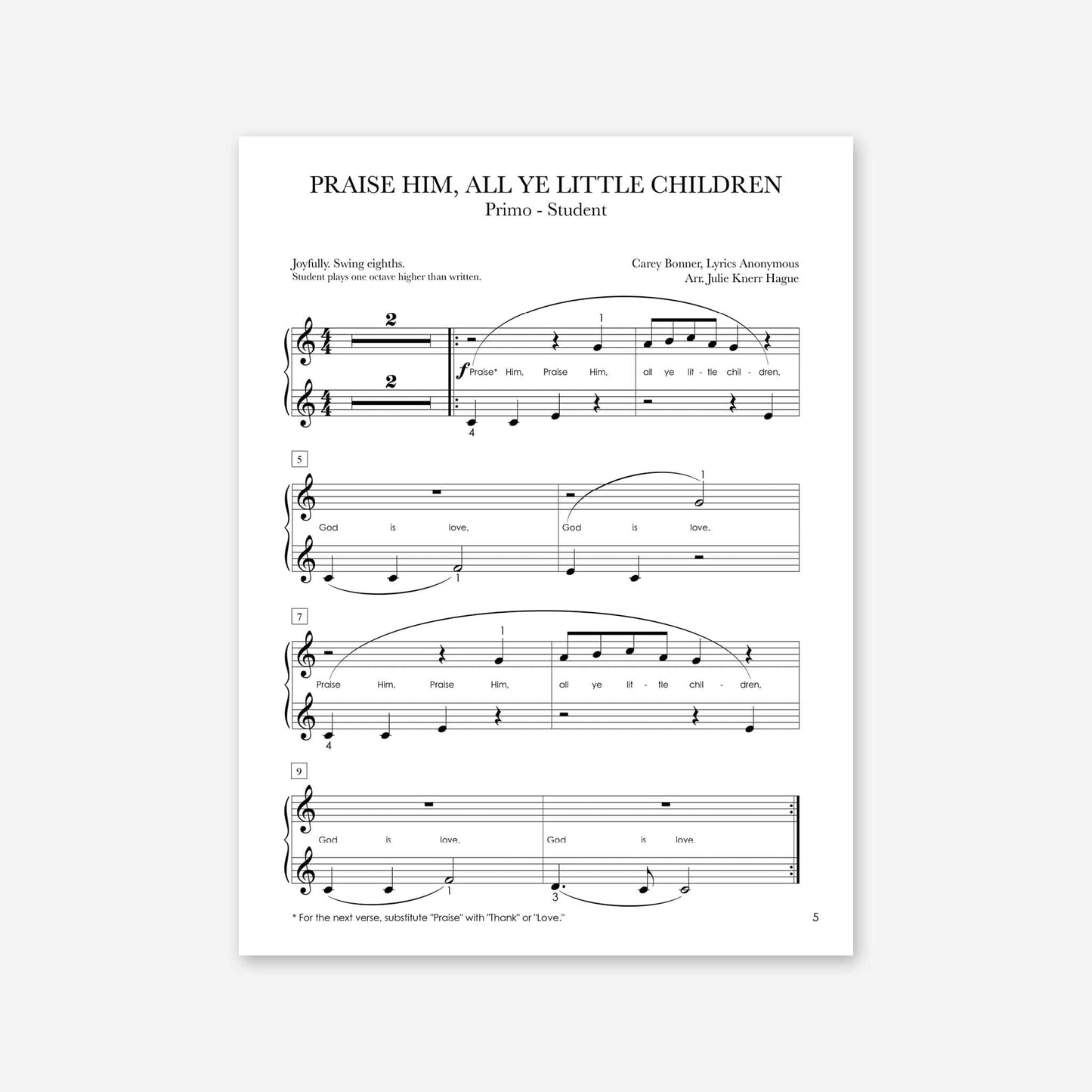 Piano Safari Supplements Sacred Joy of Hymns Book 1