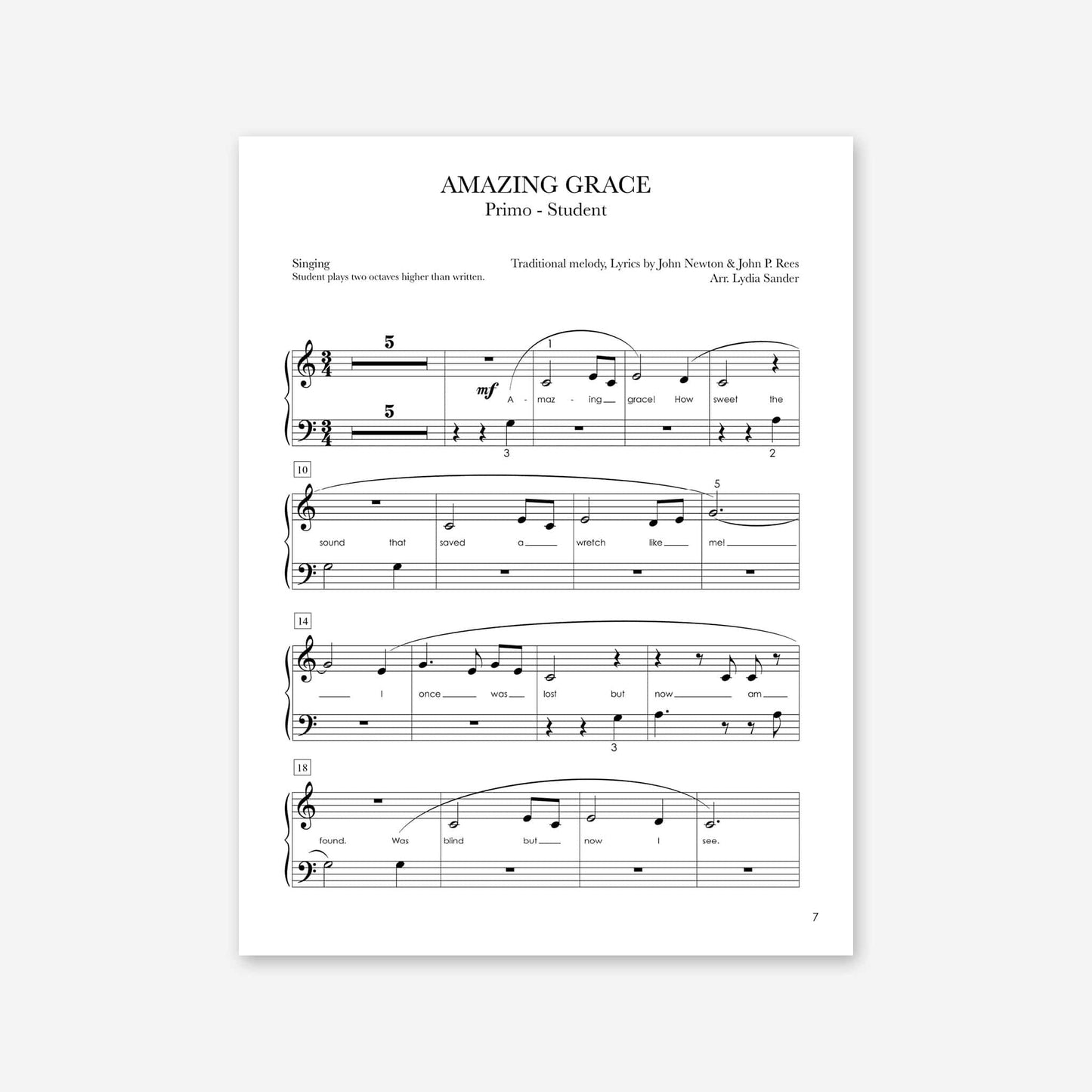 Piano Safari Supplements Sacred Joy of Hymns Book 1