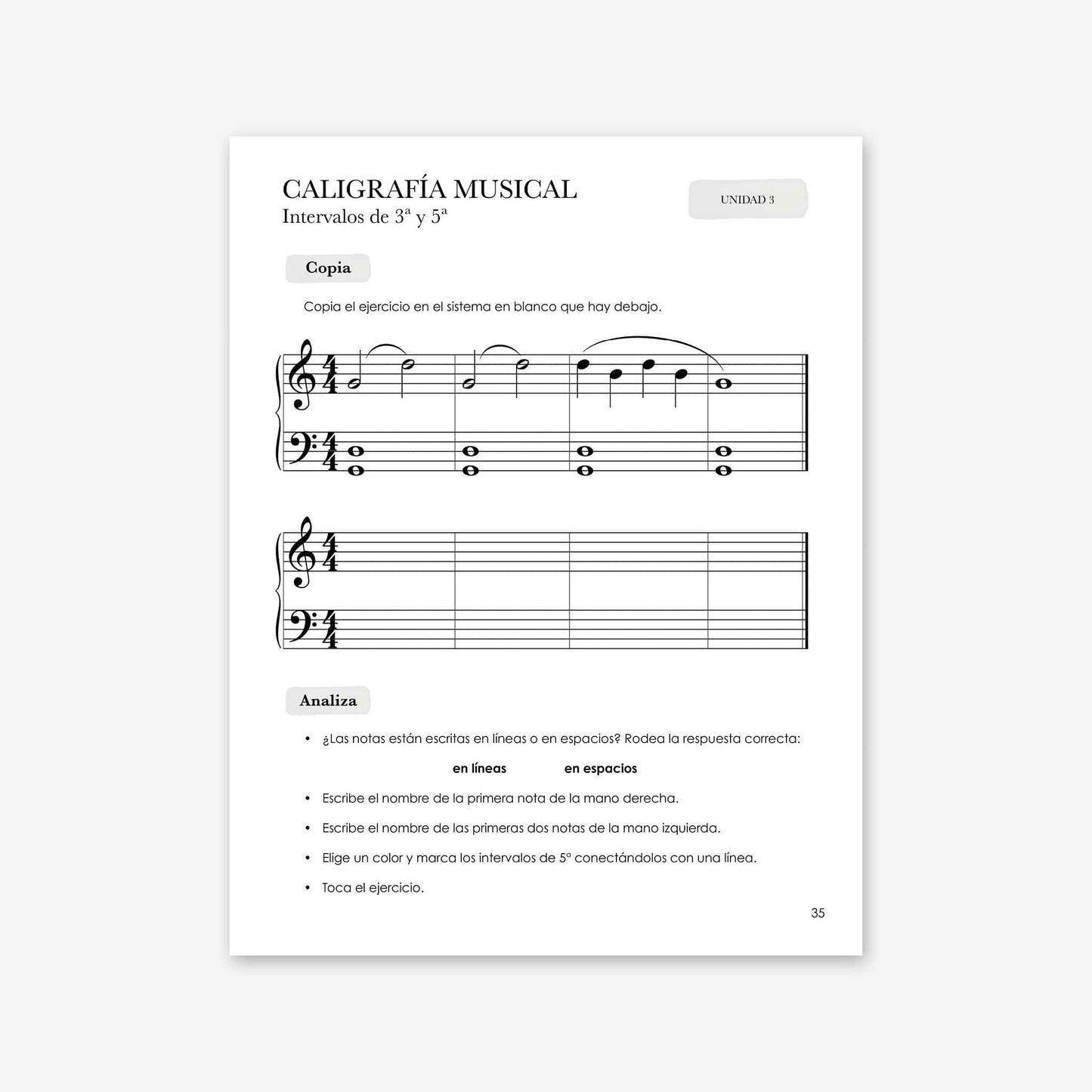 Piano Safari Method Spanish Children Theory Book 2