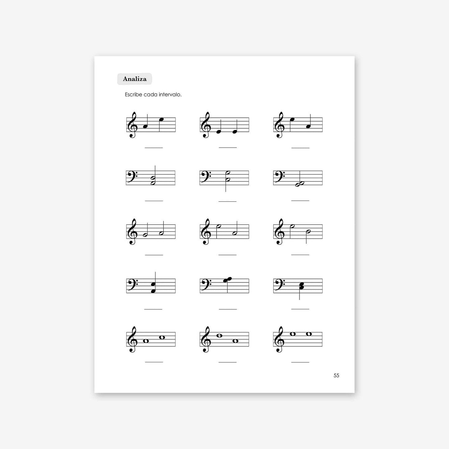 Piano Safari Method Spanish Children Theory Book 2