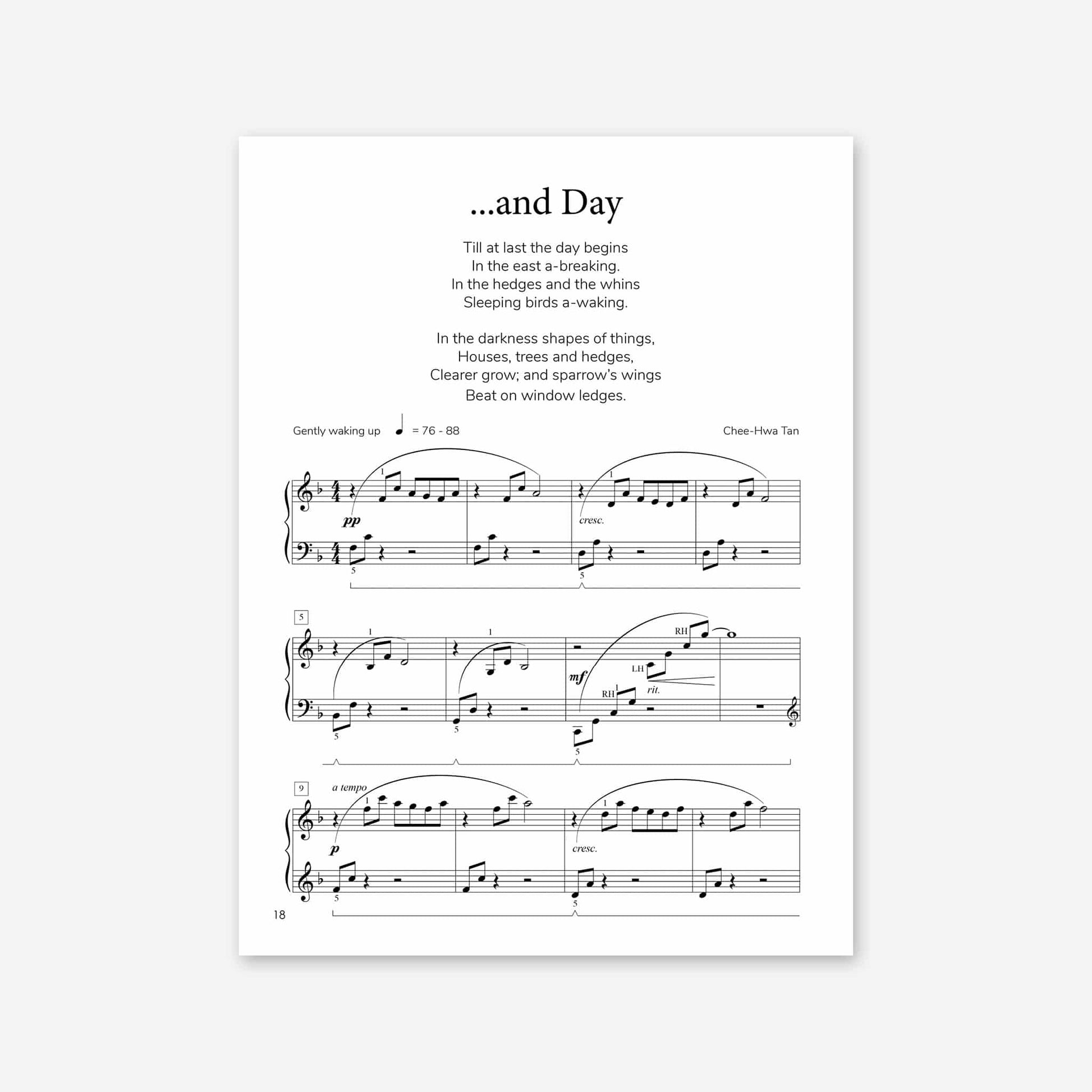 Piano Safari Supplements Guest Composers Chee-Hwa Tan Through the Windowpane