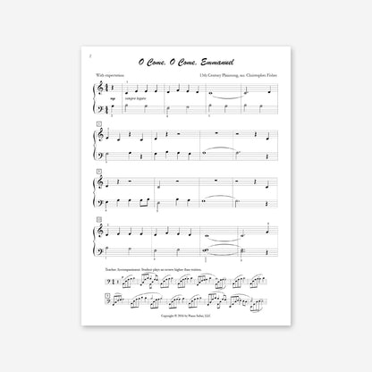Piano Safari Supplements Sheets Elementary Holiday O Come O Come Emmanuel