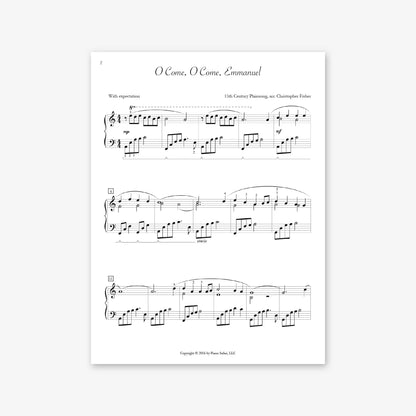 Piano Safari Supplements Sheets Intermediate Holiday O Come O Come Emmanuel