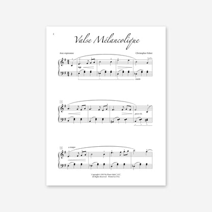 Piano Safari Supplements Sheets Intermediate Valse Melancolique