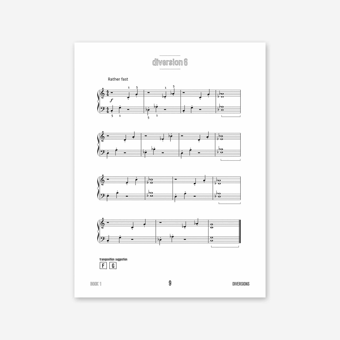 Piano Safari Supplements Guest Composers Juan Cabeza Diversions Book 1