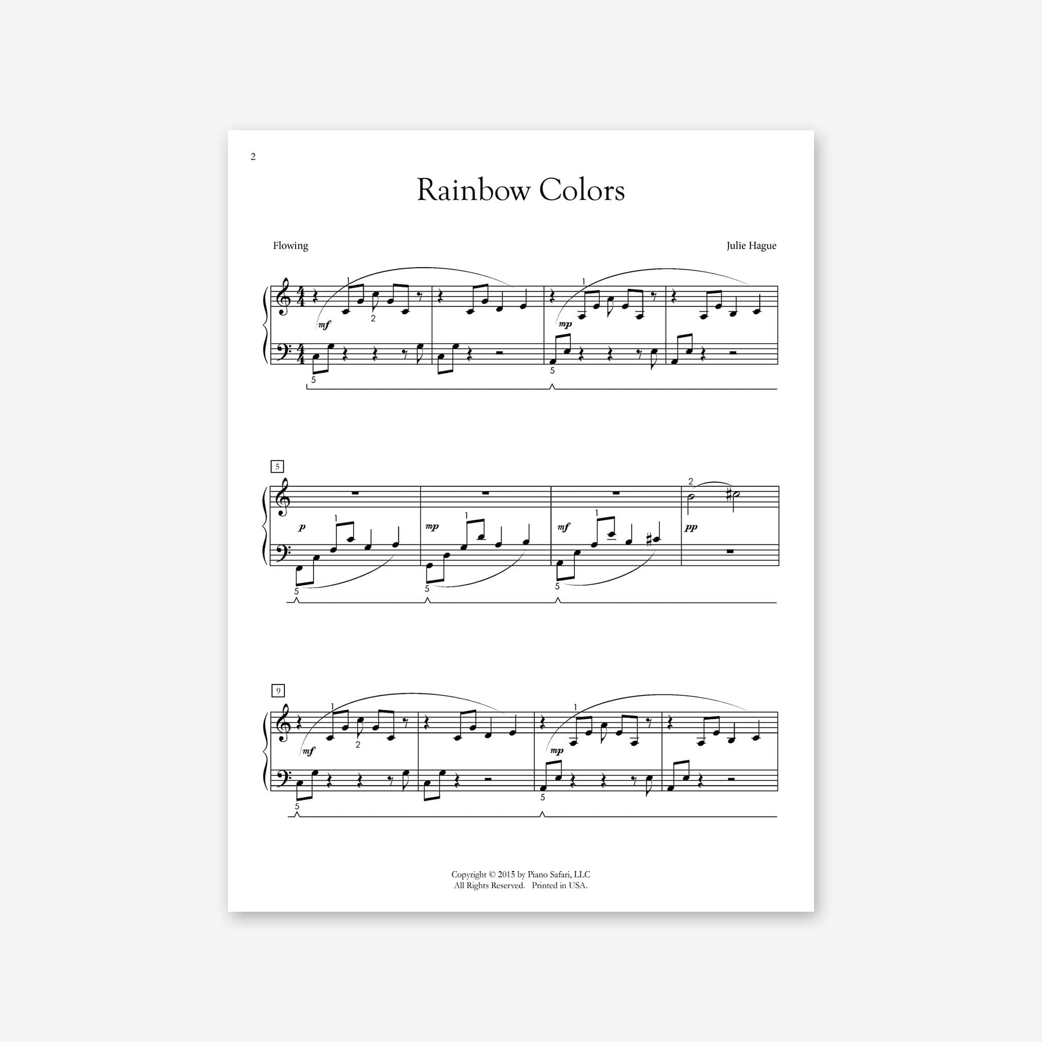 Rainbow Colors – Piano Safari