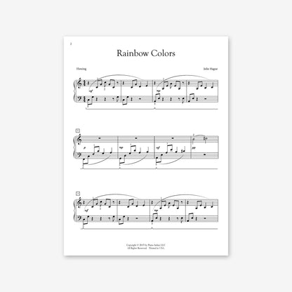 Piano Safari Supplements Sheets Elementary Rainbow Colors