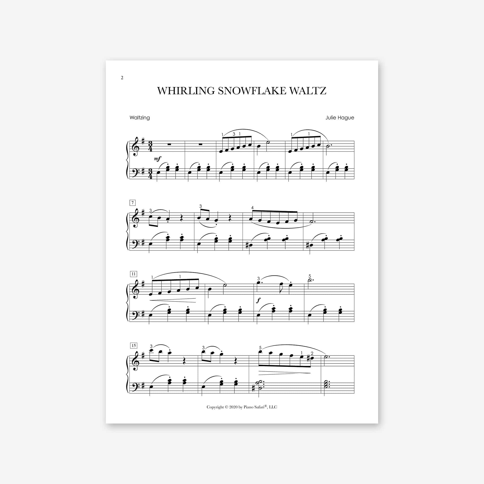 Whirling Snowflake Waltz – Piano Safari
