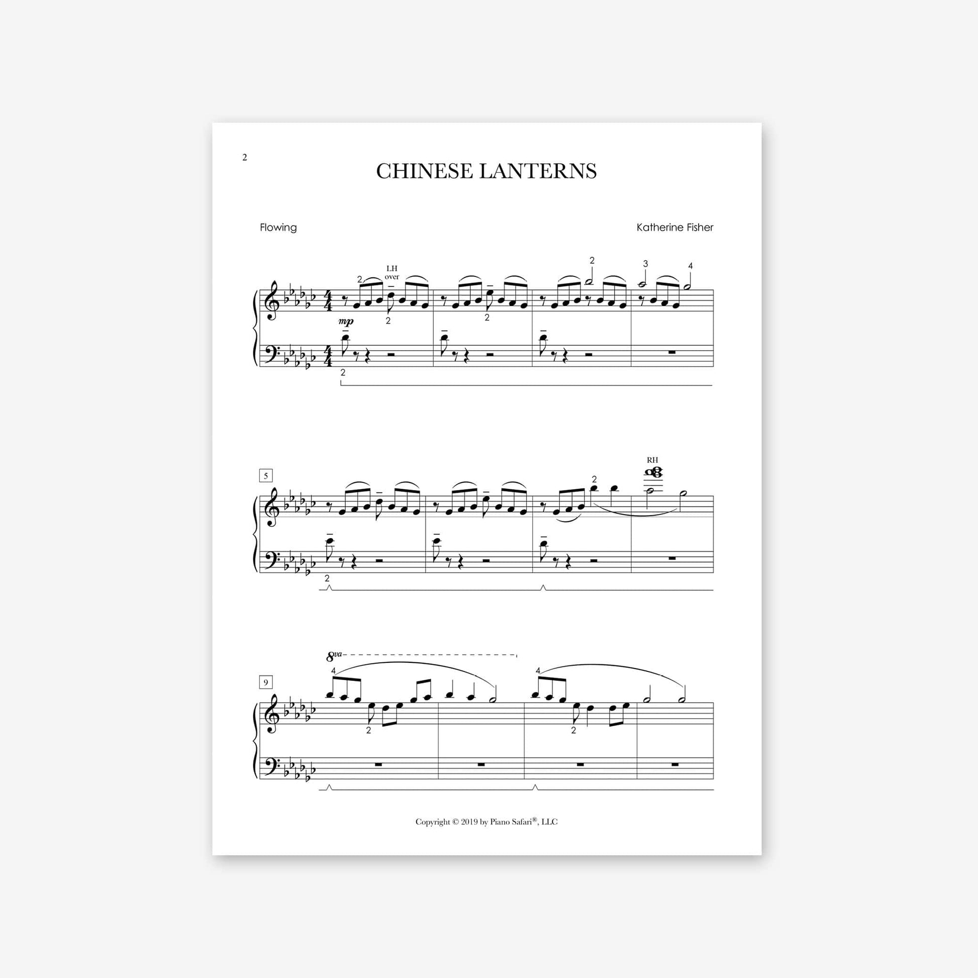 Piano Safari Supplements Sheets Elementary Chinese Lanterns