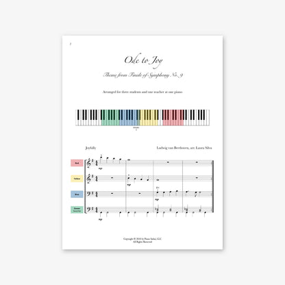 Piano Safari Supplements Ensembles Ode to Joy