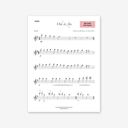 Piano Safari Supplements Ensembles Ode to Joy