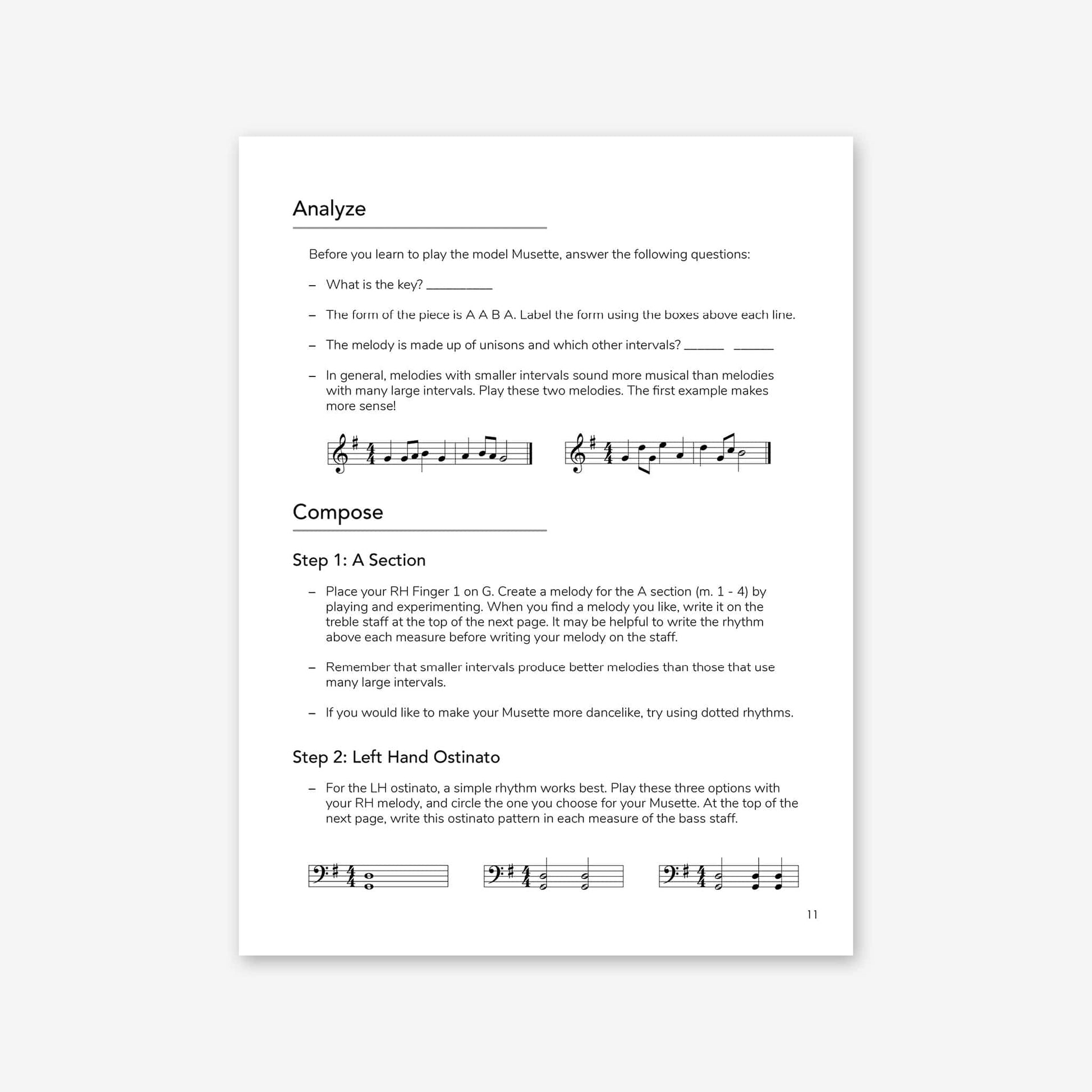 Piano Safari Supplements Composition Book 1