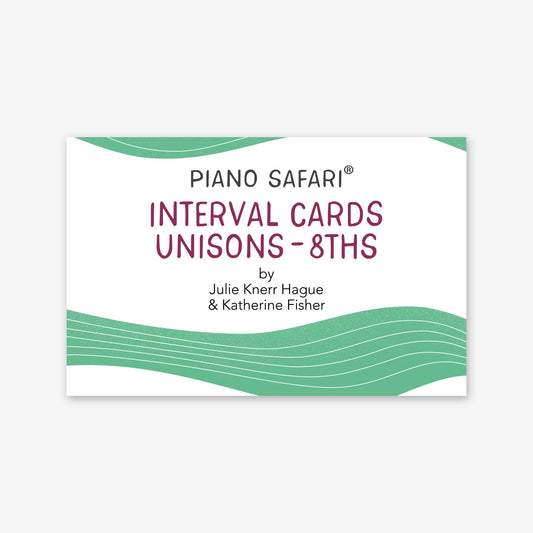 Piano Safari Method Supplements Children Level 2 Interval Cards