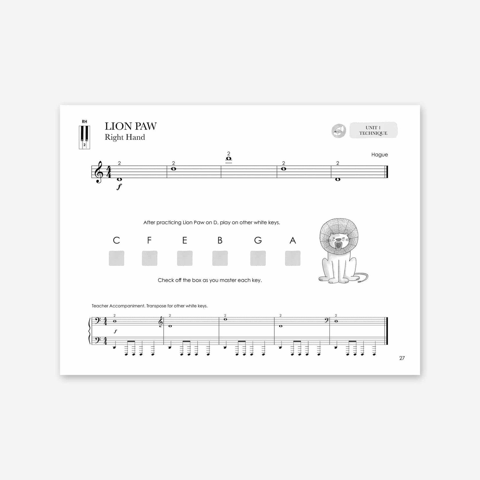 Piano Safari Method Children Level 1 Pack