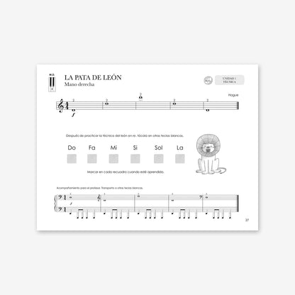Piano Safari Method Spanish Children Level 1 Pack