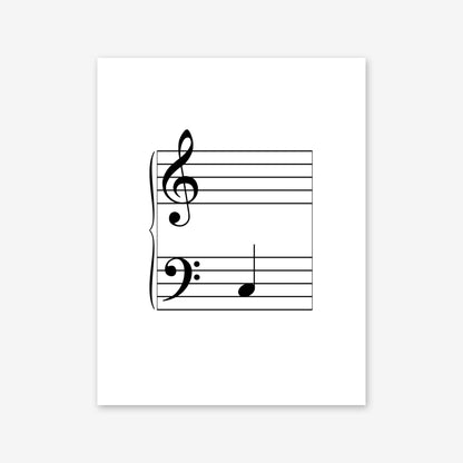 Piano Safari Method Children Level 2 Note Name Cards