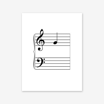 Piano Safari Method Children Level 2 Note Name Cards