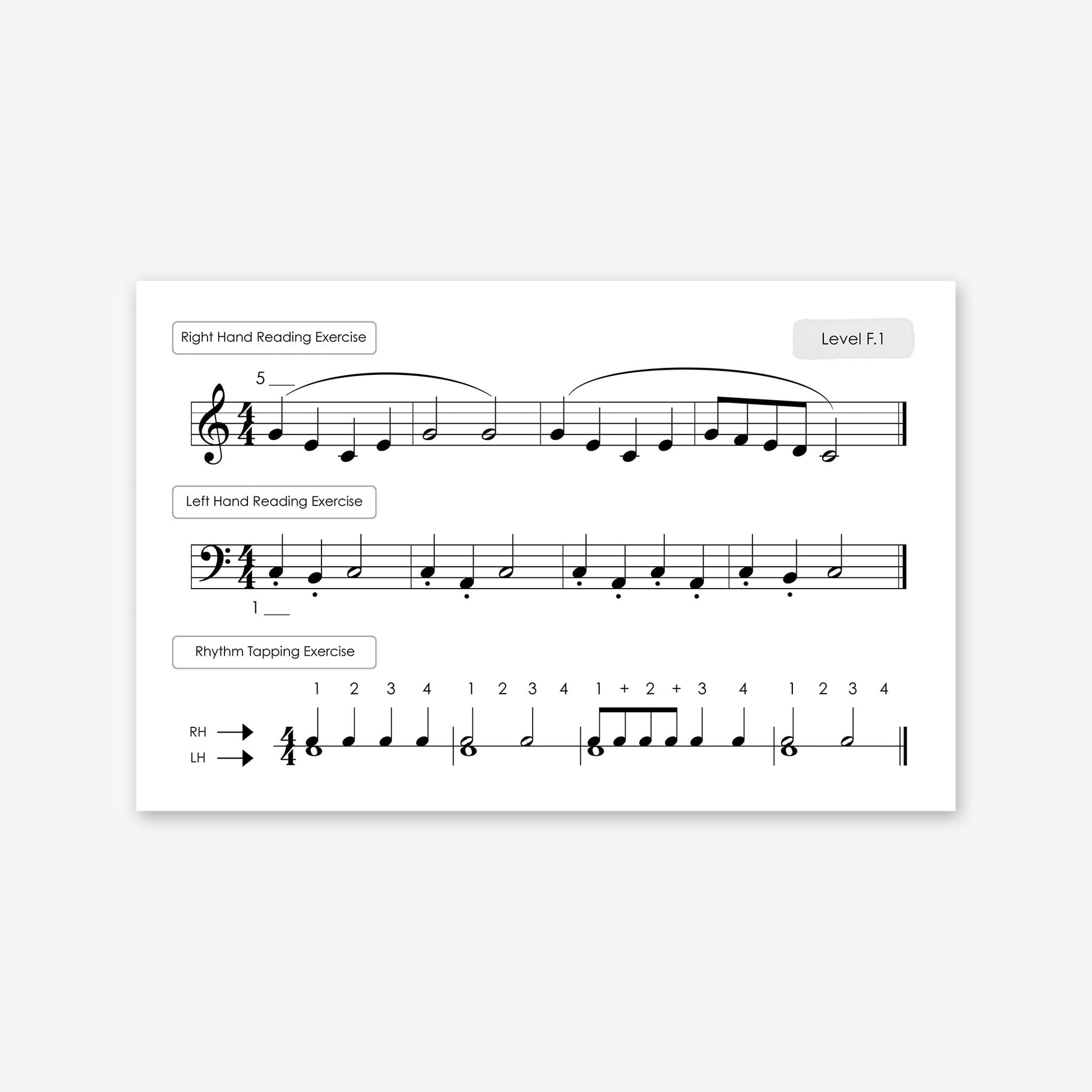 Piano Safari Method Children Sight Reading & Rhythm Cards 2