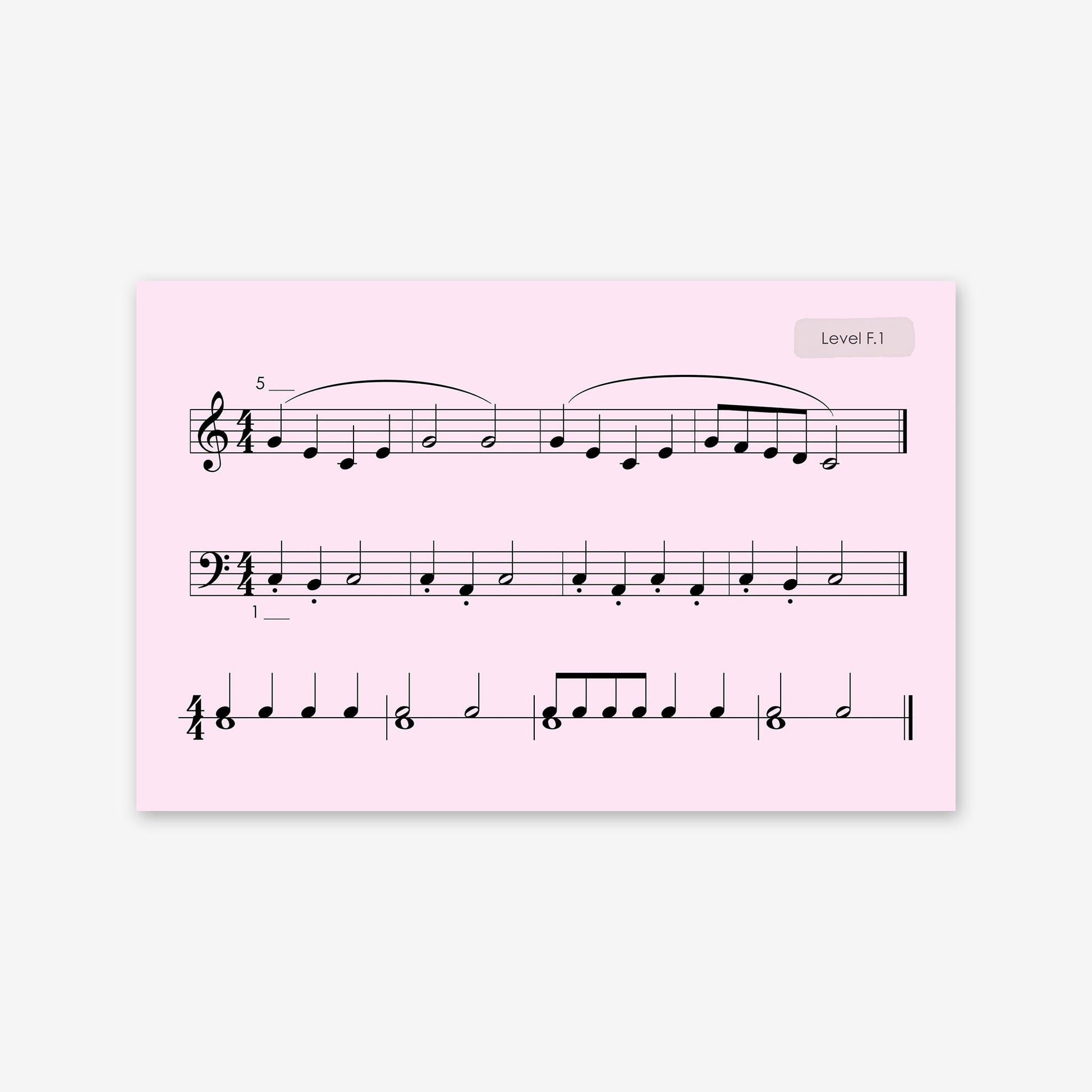 Piano Safari Method Children Sight Reading & Rhythm Cards 2