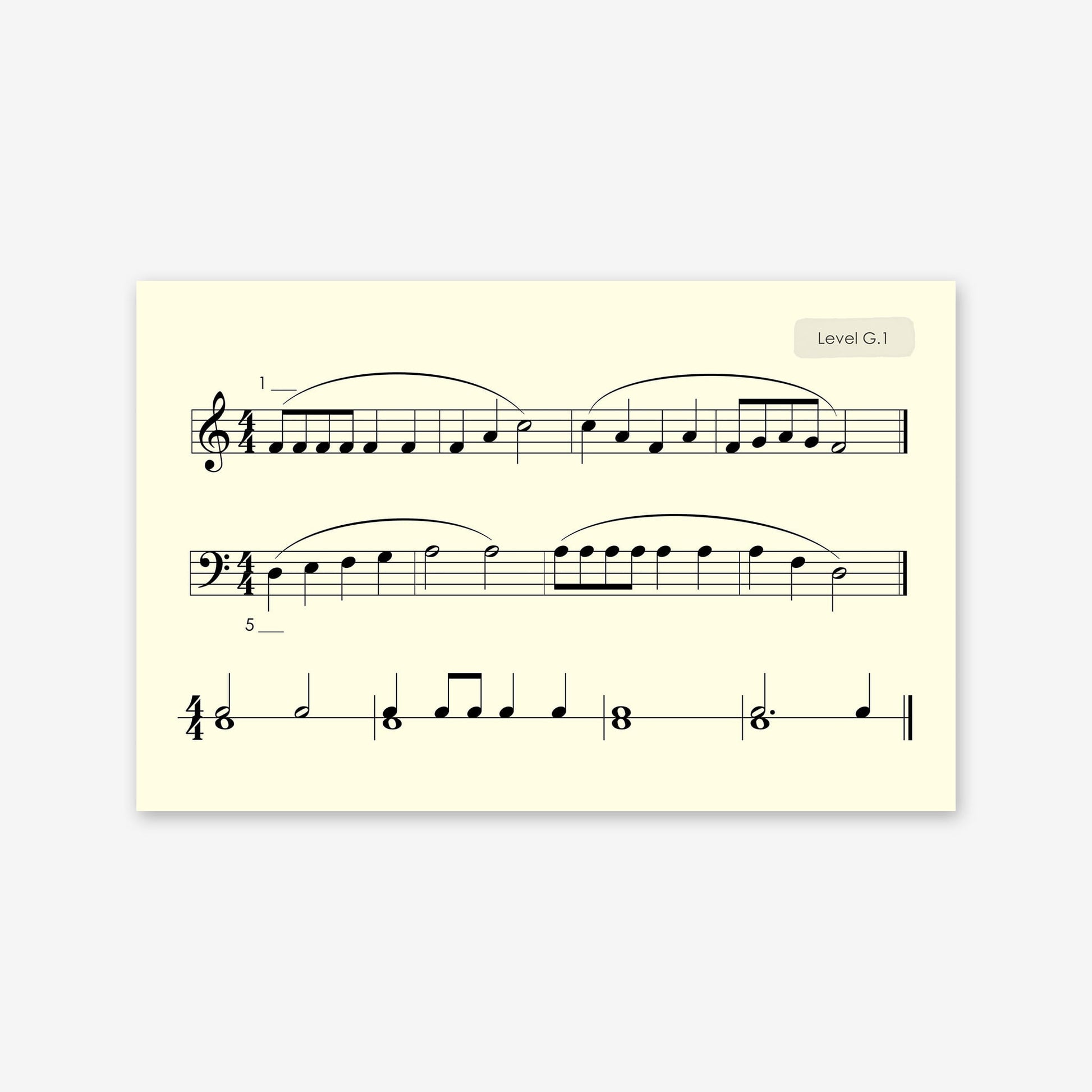 Piano Safari Method Children Sight Reading & Rhythm Cards 2