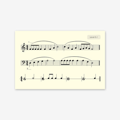 Piano Safari Method Children Sight Reading & Rhythm Cards 2