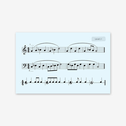 Piano Safari Method Children Sight Reading & Rhythm Cards 2