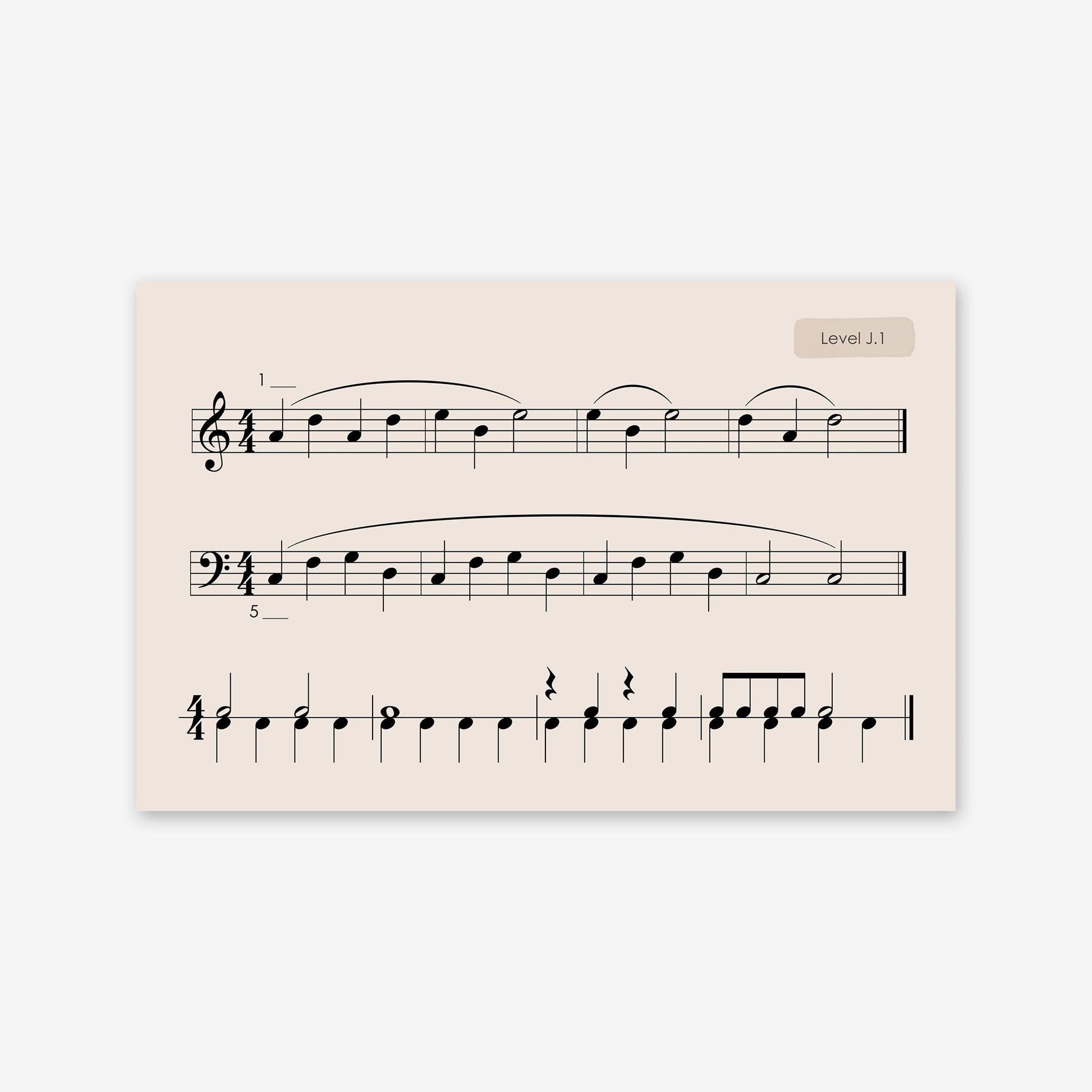 Piano Safari Method Children Sight Reading & Rhythm Cards 2