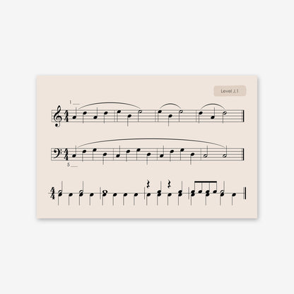 Piano Safari Method Children Sight Reading & Rhythm Cards 2