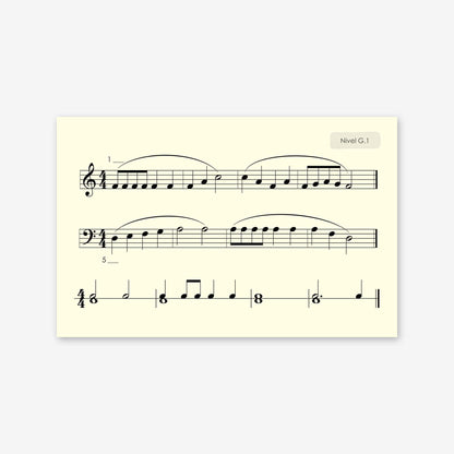 Piano Safari Method Spanish Children Sight Reading & Rhythm Cards 2